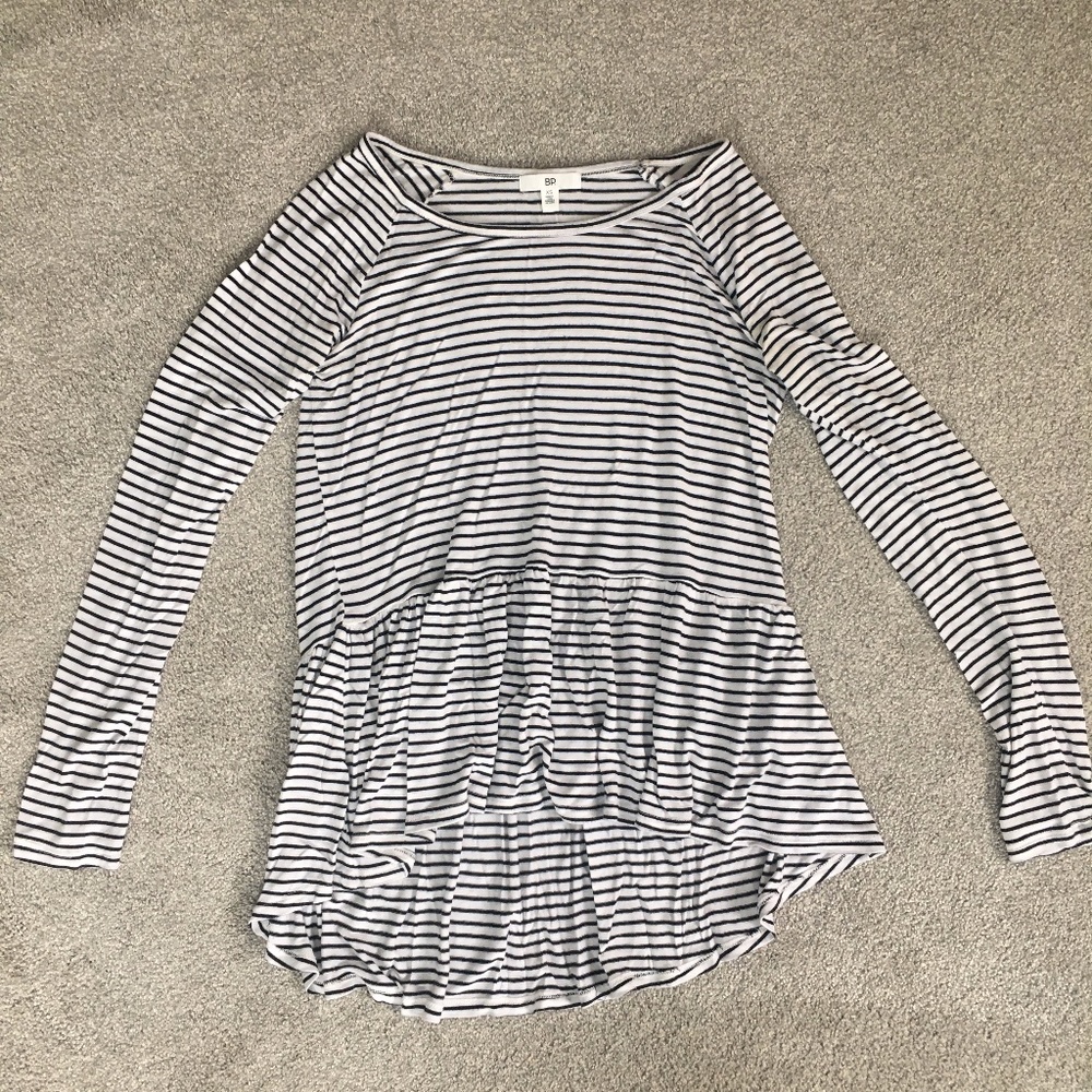 Nordstrom BP. Black and White Long Sleeve Shirt